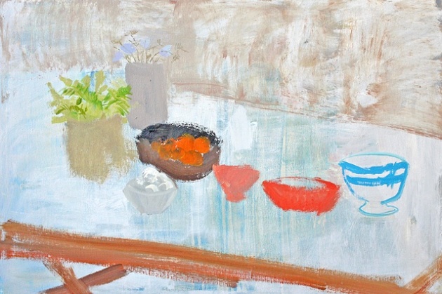 Red Bowl 2012 oil on canvas 24x36